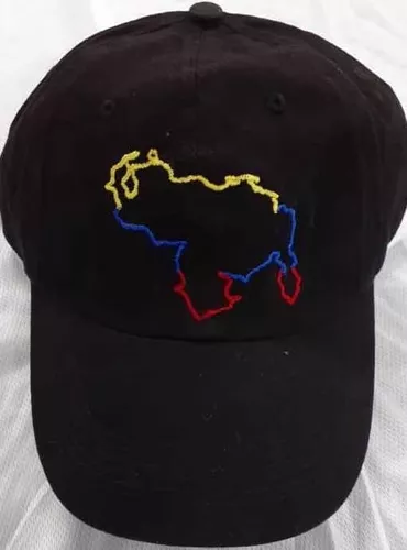 Gorra negra con mapa de Venezuela – Tu Kiosko Venezolano