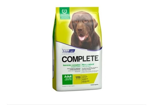 Alimento Vitalcan Complete Para Perro Adulto Control De Peso