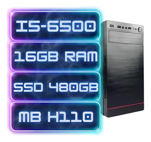 CPU Intel Core i5 6500 3.2GHz 16GB RAM DDR4 SSD 480GB 2Ecomm