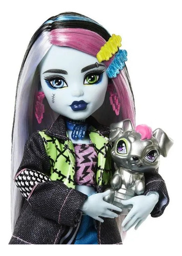 Boneca Monster High Frankie Novo Visual Com Pet De Luxo