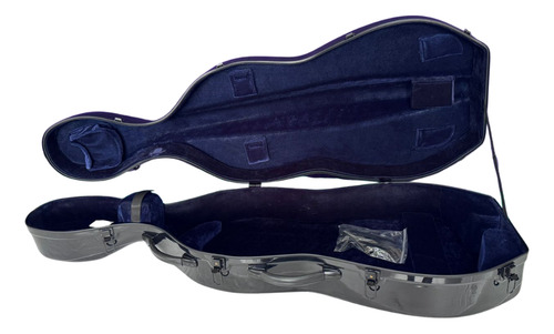 Estojo Case Cello Violoncelo Fibra Luxo Térmico 4/4 Jahnke Cor Azul-4/4