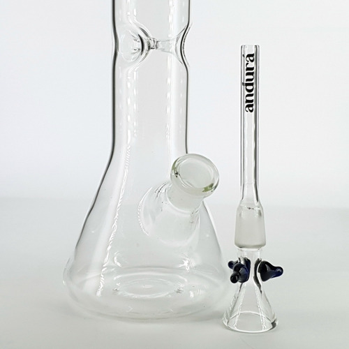 Imagem 3 de 6 de Andurá | Ice Bong De Vidro Tradicional Com Trava Gelo E 28cm