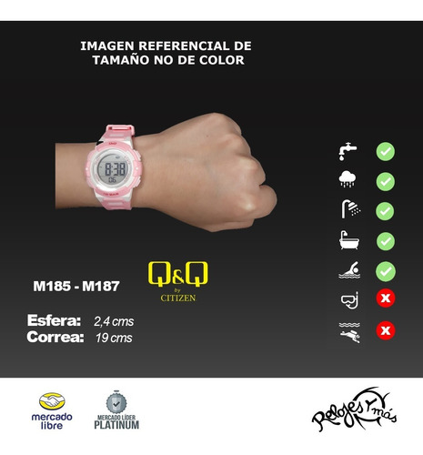 Reloj Niño Sumergible Q&q By Citizen M185 - M187