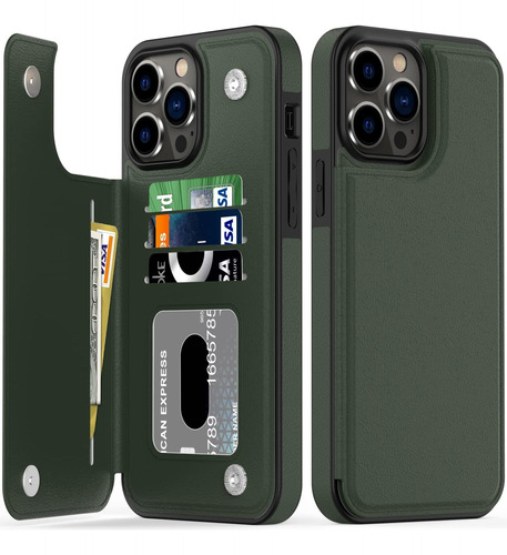 Funda Bemal Para iPhone 13 Pro Max, Color Verde Polar