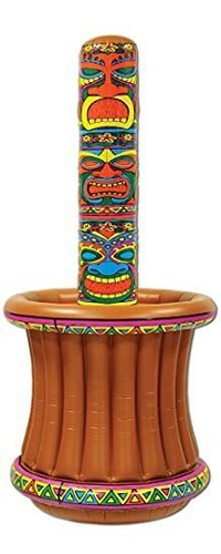 Beistle 54078 Inflable Tiki Totem Cooler, 27 Por 5 Pies 2 Pu