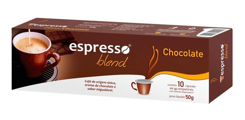Cápsulas Espresso Blend Chocolate - Compatível Com Nespresso