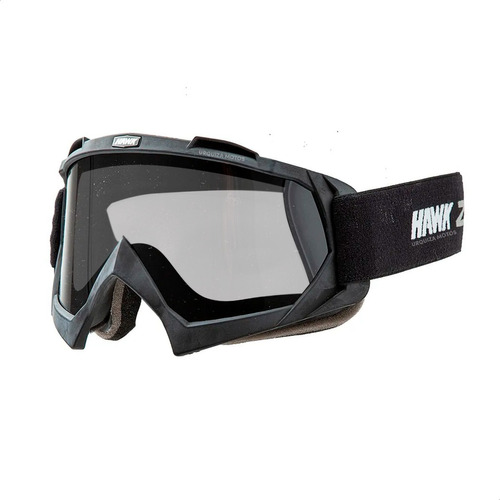 Antiparras Moto Hawk Negro Cross Visor Cristal Um