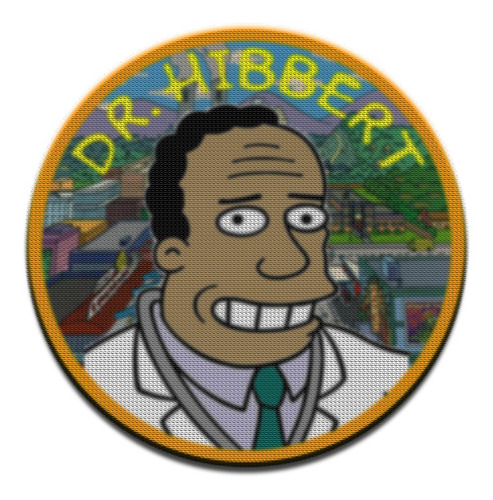 Parche Circular Simpsons Dr Hibbert M02