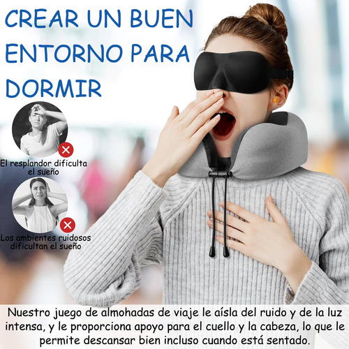Almohada Cuello Especial Para Viajes Cojin Viscoelastico