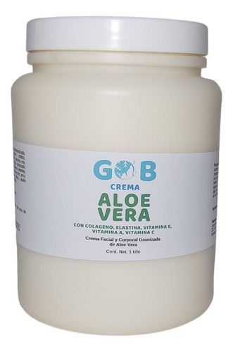 Crema De Aloe Vera Ozonizada - Gob - 1 Kilo