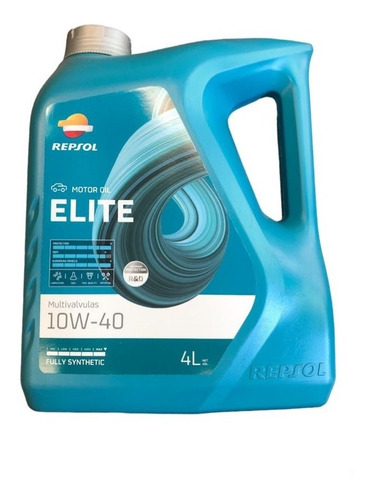 Aceite 10w40 Repsol Elite Full Sintético 4 Litros