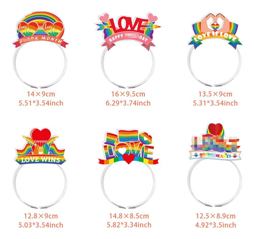 Tocado Del Orgullo Accesorios Para El Cabello Iris El Amor E