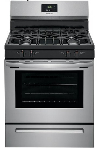 Frigidaire Gas Range, 30 In Stainless Steel