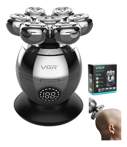 Maquina Shaver Vgr V-315 Afeitado Barba 5 En 1 Recargable