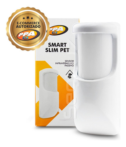Sensor De Alarme Infravermelho Smart Slim Pet C/ Fio Ppa