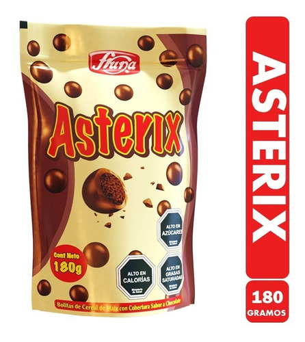 Asterix 180g (cereal De Maíz Con Cobertura Sabor Chocolate)