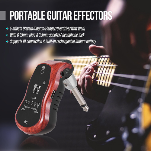 Sintetizador De Efectos De Guitarra Portátil Con 5