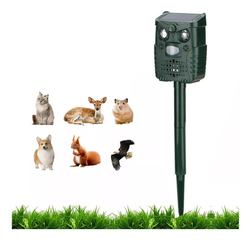 Disuasor Ultrasónico Para Gatos Con Sensor De Movimiento En