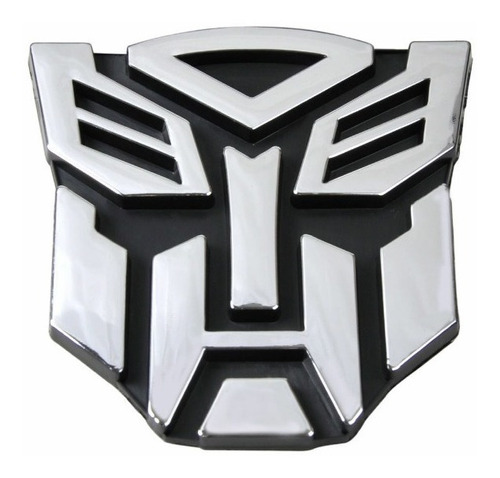Emblema Adeviso Abs Cromado Em Alto Relevo Dos Autobots
