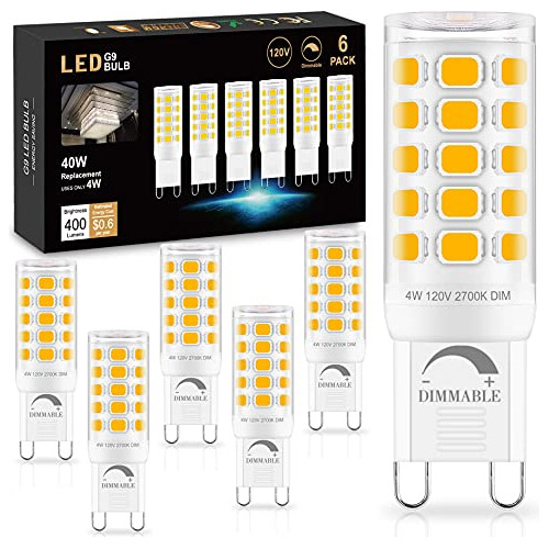 Bombilla Led G9 Regulable De 2700k Tono Blanco Cálido,...