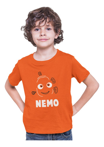 Playera Para Niño Buscando A Nemo, Naranja, Pixar