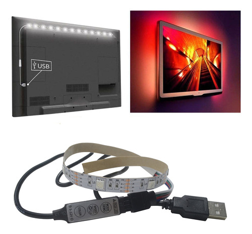 Barra De Luces Led Rgb G 5v 5050 9 Smd/30 Cm, Barra De Tv