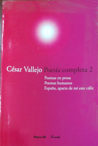 Poesía Completa 2 César Vallejo Losada Usado *