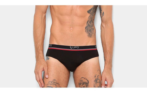 Cueca Slip Lupo Preto Tam. P