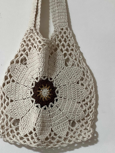 Bolso Playero Artesanal A Crochet 