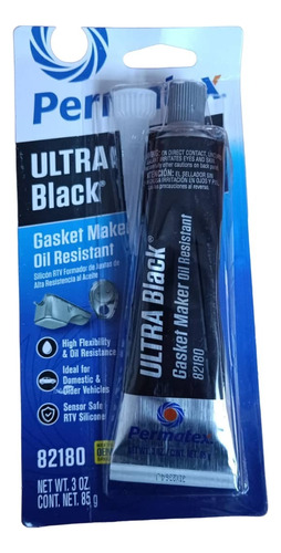 Silicon Permatex Ultra Black Resistente Al Aceite