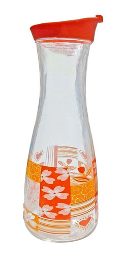 Jarra Botella Vidrio Con Tapa Plastica 850 Ml - Sheshu Home