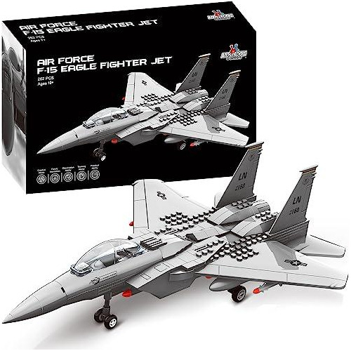 Set Construcción 227 Piezas F-15 Eagle Fighter Air Force