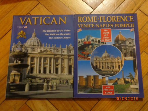 Lote De 2 Libros Roma, Florencia, Venecia, Vaticano. Napoles