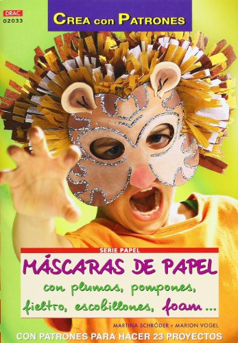 Serie Papel Nº 33 Mascaras De Papel Con Plumas Pompones Fiel