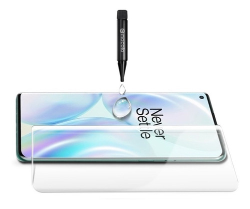 Imagem 8 de 8 de Película De Vidro Oneplus 8 Pro 6.78 Curva Cola Liquida Uv