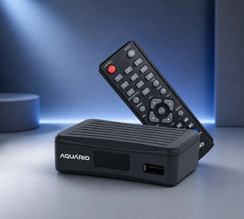 Conversor Digital Aquário DTV-4000SFull Hd Compacto Aquário Alta Qualidade Preto
