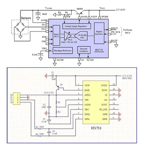 2 Kits Sensor De Peso Celda De Carga 20kg Con Hx711 Bascula