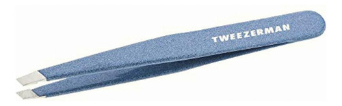 Tweezerman Stainless Steel Slant Tweezer, Azul (sky Blue)