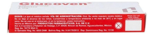 Glucoven 5 Mg Caja Con 30 Tabletas