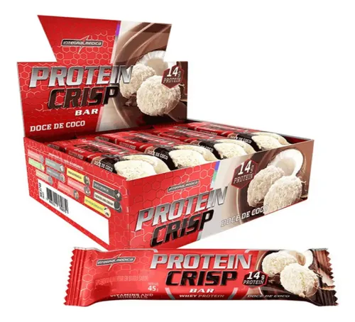 DISPLAY 12UN CRISP BAR DOCE DE COCO INTEGRALMEDICA