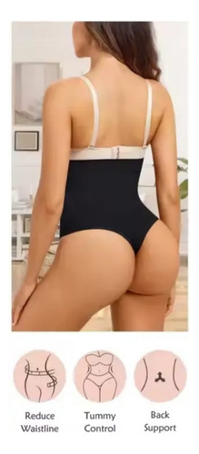 Faja Bombacha Colaless Reductora Abdominal Y Moldeadora Negro M
