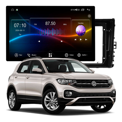 Multimídia Polo T-cross 2018 Acima 4+64gb 2mix Octa 2k 13p
