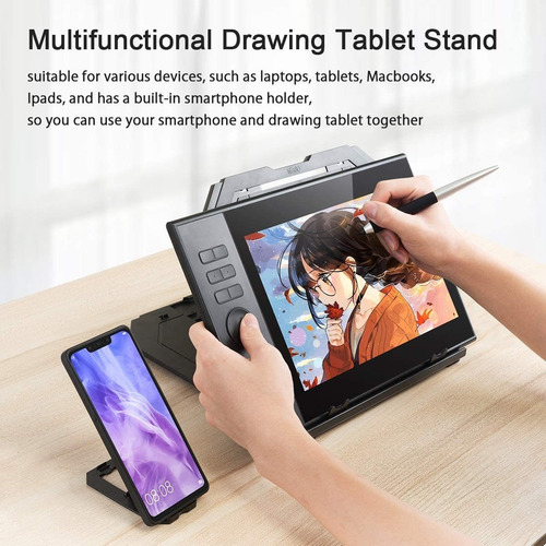 Estante P/ Tablet Frunsi, 9 Niveles De Altura, Plegable,gris