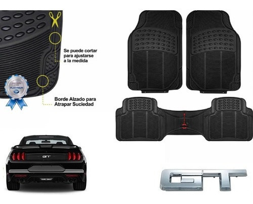 Tapetes Uso Rudo Negros Rd Ford Mustang Gt 2022