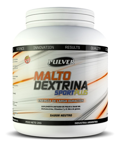 Maltodextrina Sport Plus 2kg Pulver Vitamina C Y E Sin Tacc 