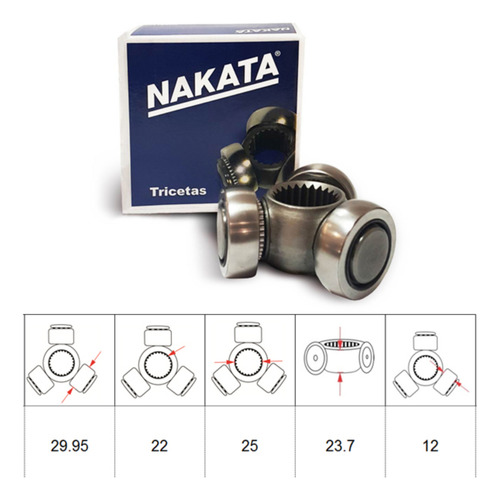 Triceta De Semieje Nakata Renault 9 11 Clio Kangoo Logan