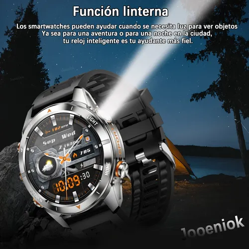 Reloj Inteligente Hombre Deportivo Impermeable 1.46'' Smartw