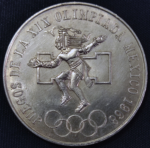 A) Mexico 1968 $25 Olimpiadas Aro Bajo Genuina Ver Fotos Cs