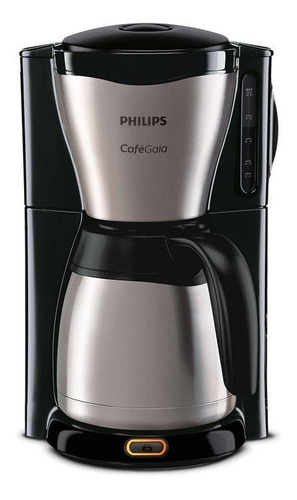 Cafetera Philips Café Gaia HD7546 semi automática negra y plata de filtro 220V