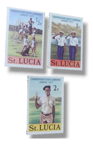 Estampillas Scouts Jamboree Jamaica 1977 St Lucia